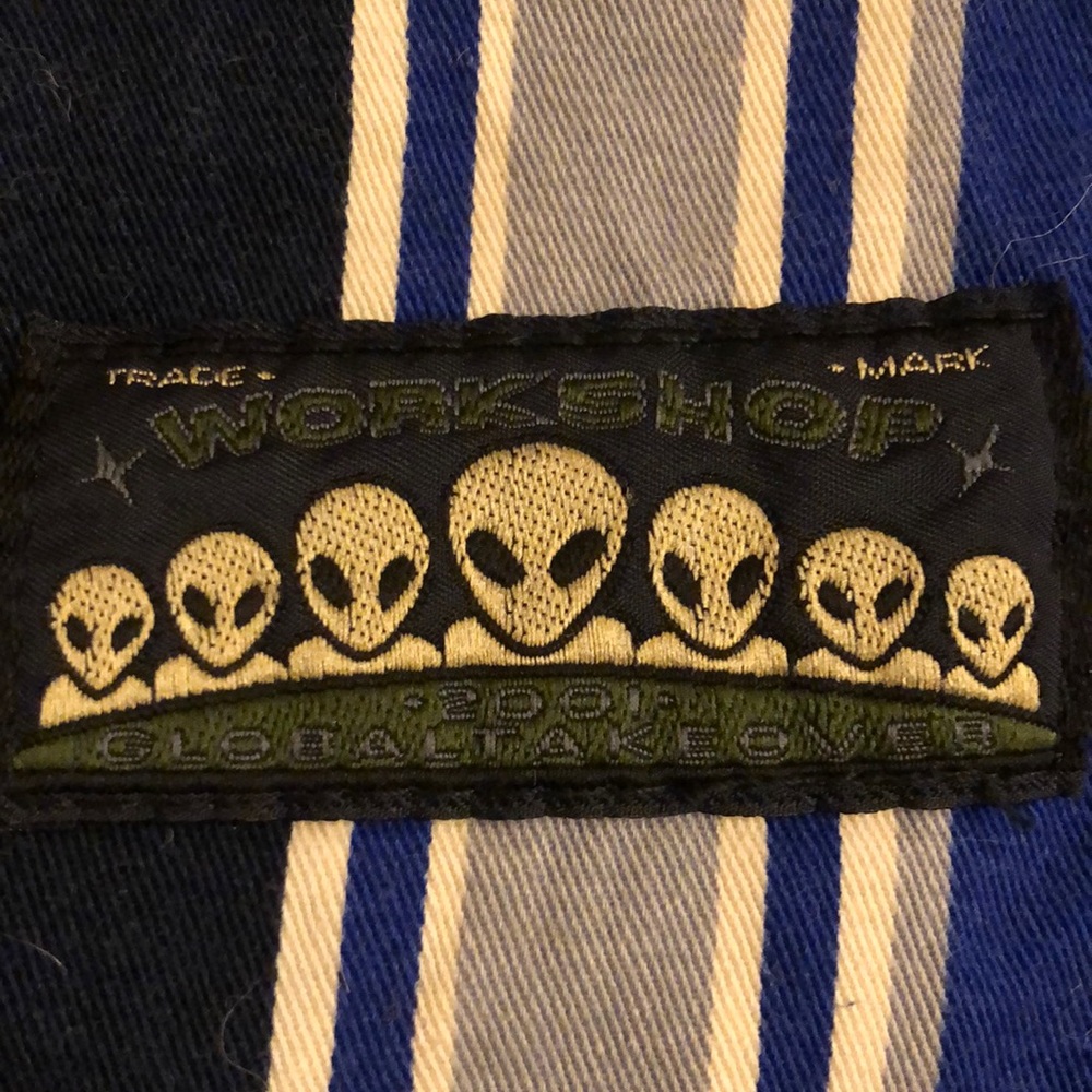 90s drawstring shorts with alien detail